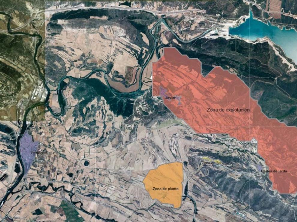 Mapa de la zona