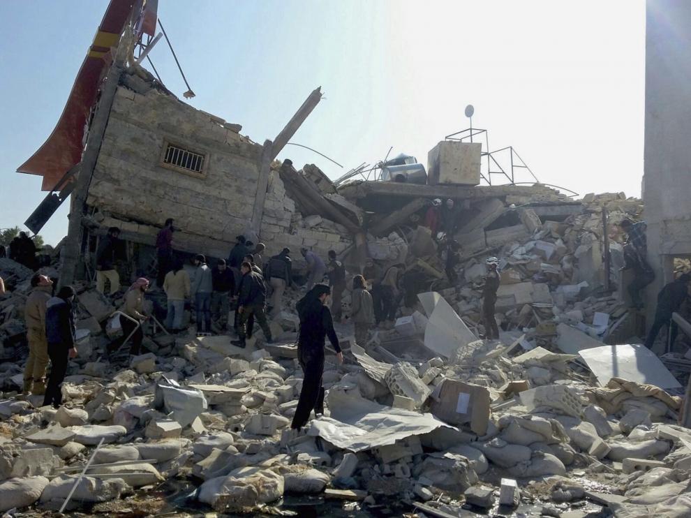 Centro sanitario atacado en la provincia de Idlib.