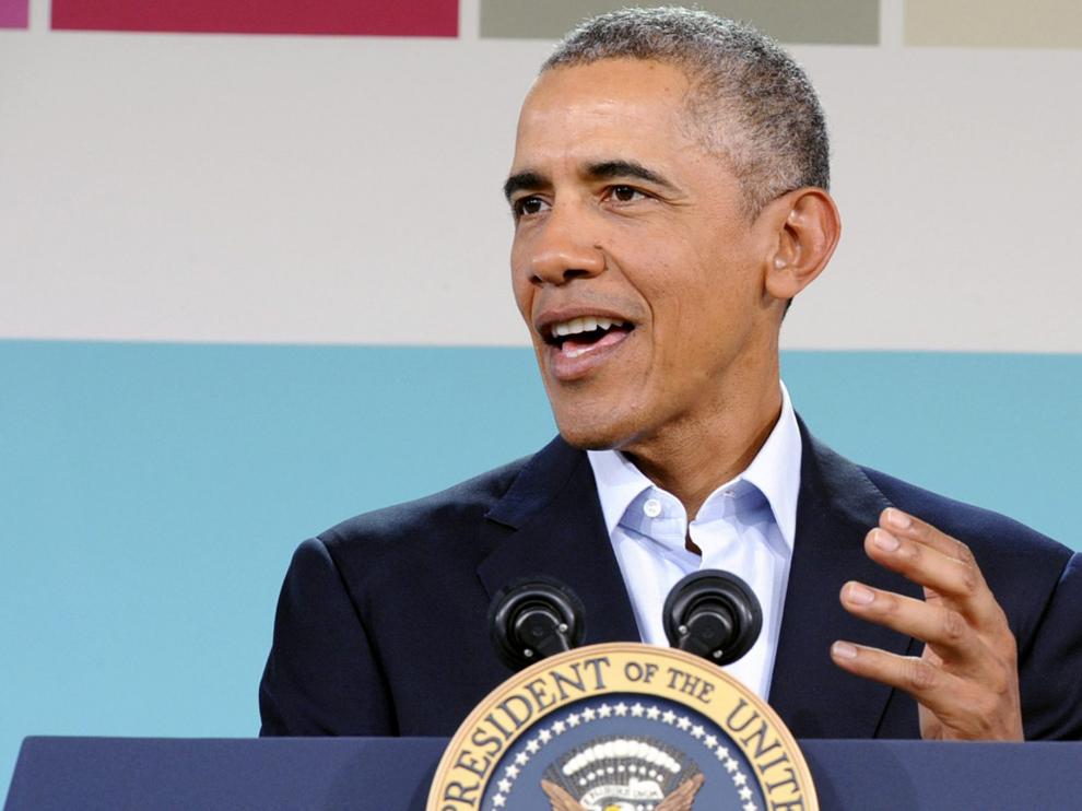 Obama durante una conferencia de prensa en el último día de la cumbre US-ASEAN en Sunnylands.