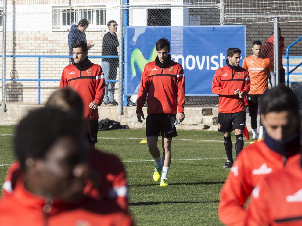 Entrenamiento del Real Zaragoza.