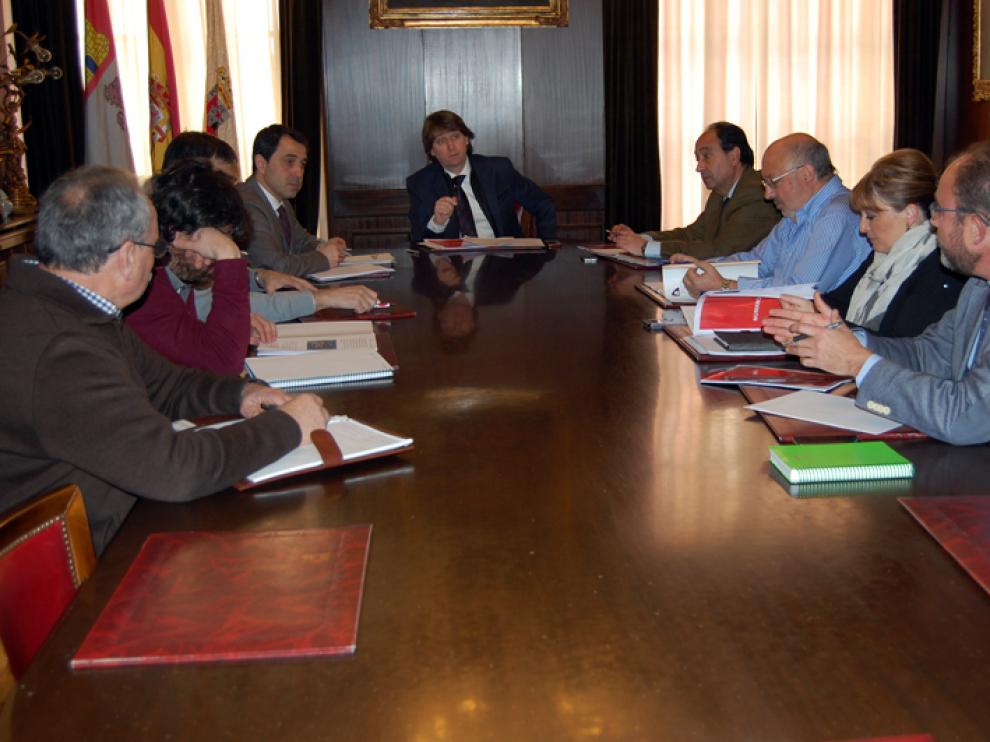 Reunión desarrollada en el Ayuntamiento de Soria con las diferentes instituciones y entidades implicadas en la celebración de la efeméride Numancia 2017