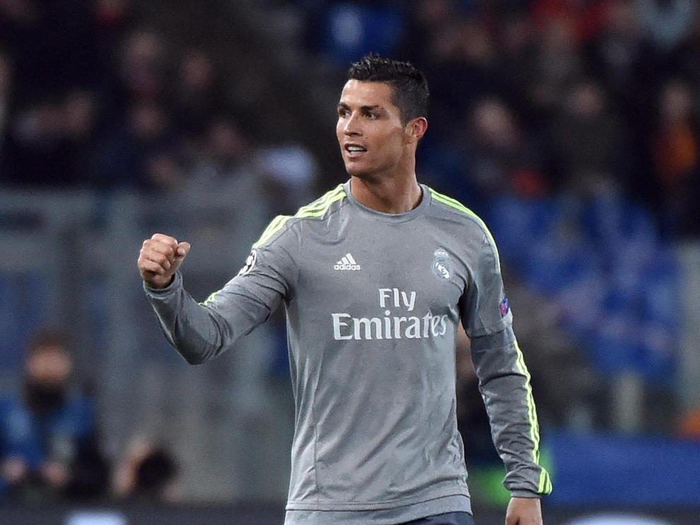 Cristiano Ronaldo celebra la victoria lograda ante la Roma.
