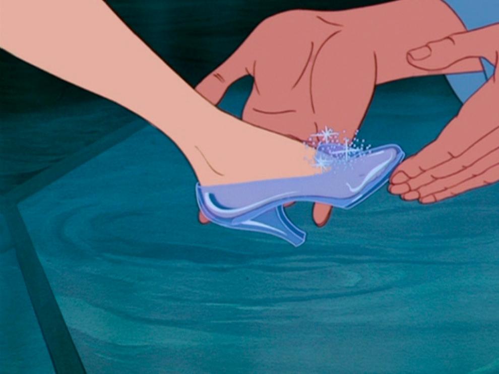 Zapato de cristal de Cenicienta, de Disney