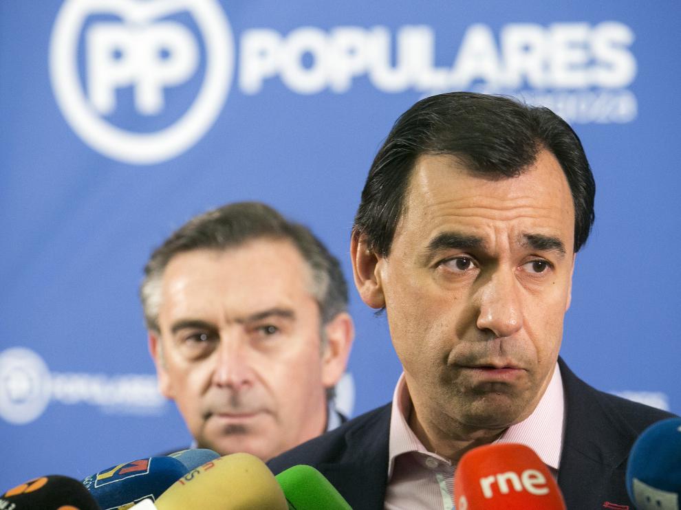 Martínez-Maíllo asiste a la Junta Directiva del Partido Popular en Zaragoza.