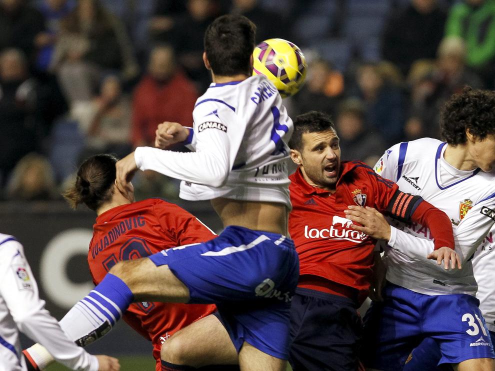 Una imagen del último partido del Real Zaragoza en El Sadar