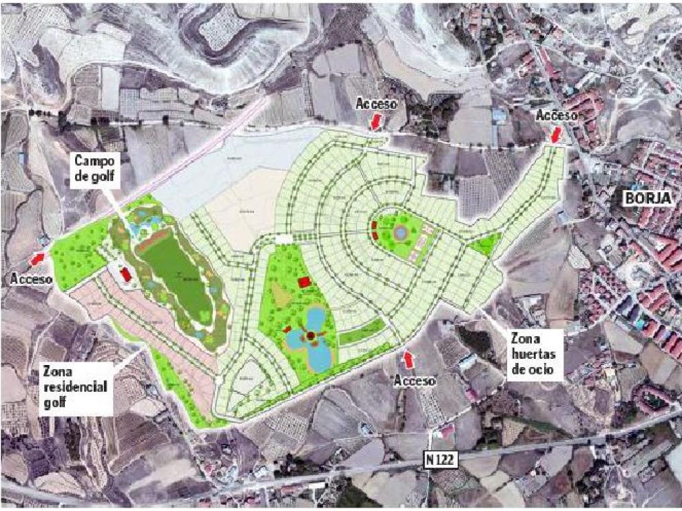 Plano de la urbanización.