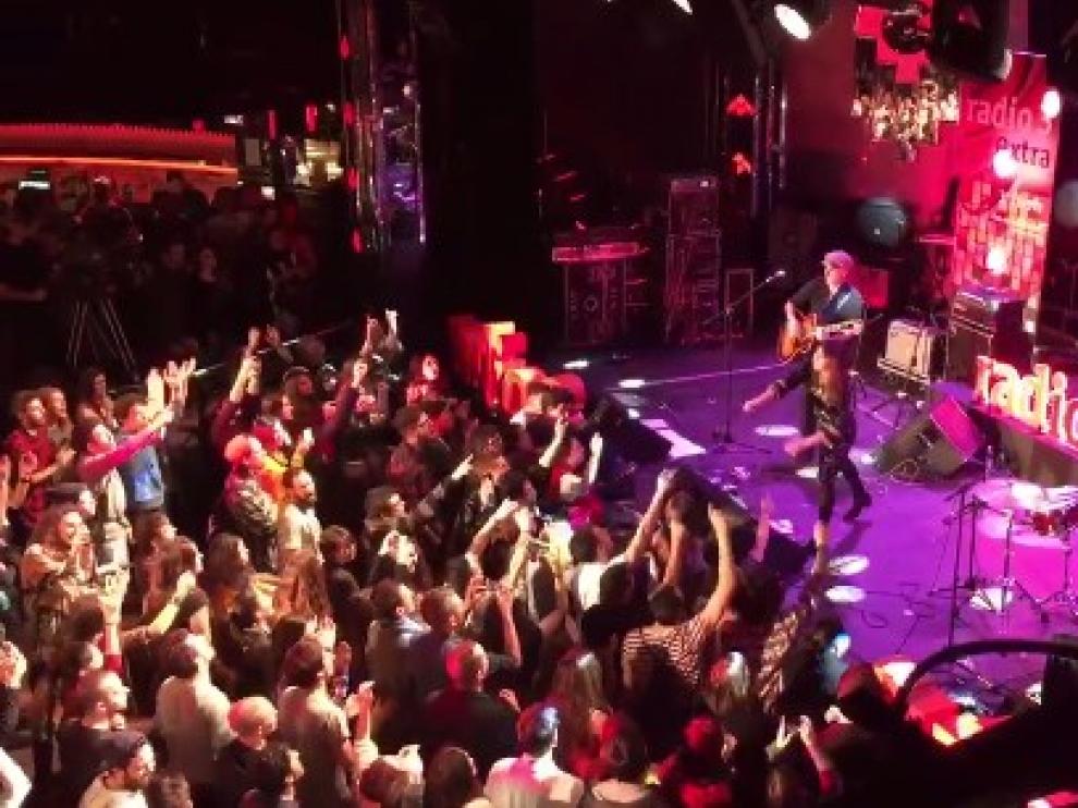 Imagen de Amaral en el concierto de Radio 3.