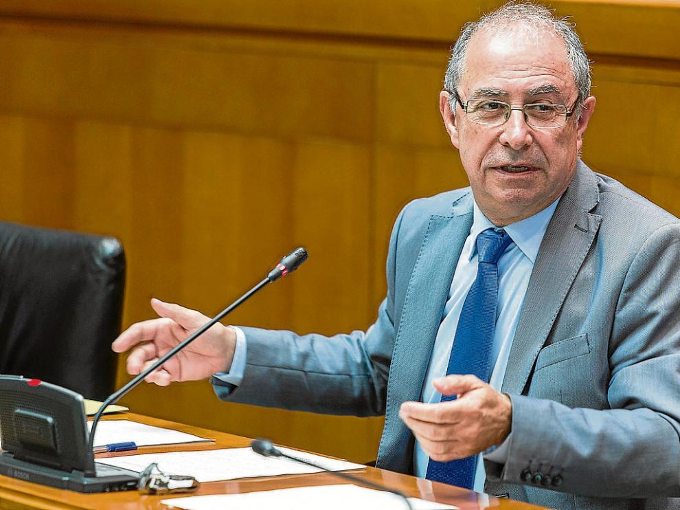 Fernando Gimeno, el pasado octubre, en una comparecencia en las Cortes de Aragón.