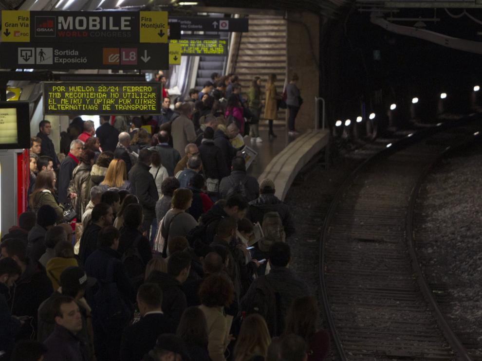 Una imagen del metro de Barcelona.