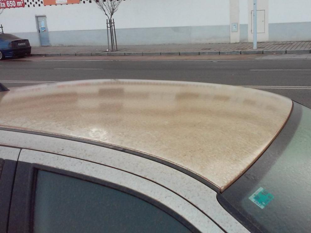 Lluvia de barro en Aragón