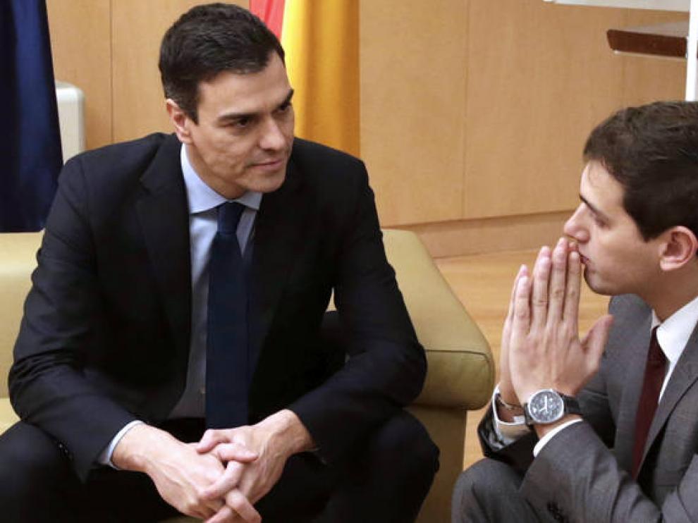 Pedro Sánchez y Albert Rivera, en una imagen de archivo.