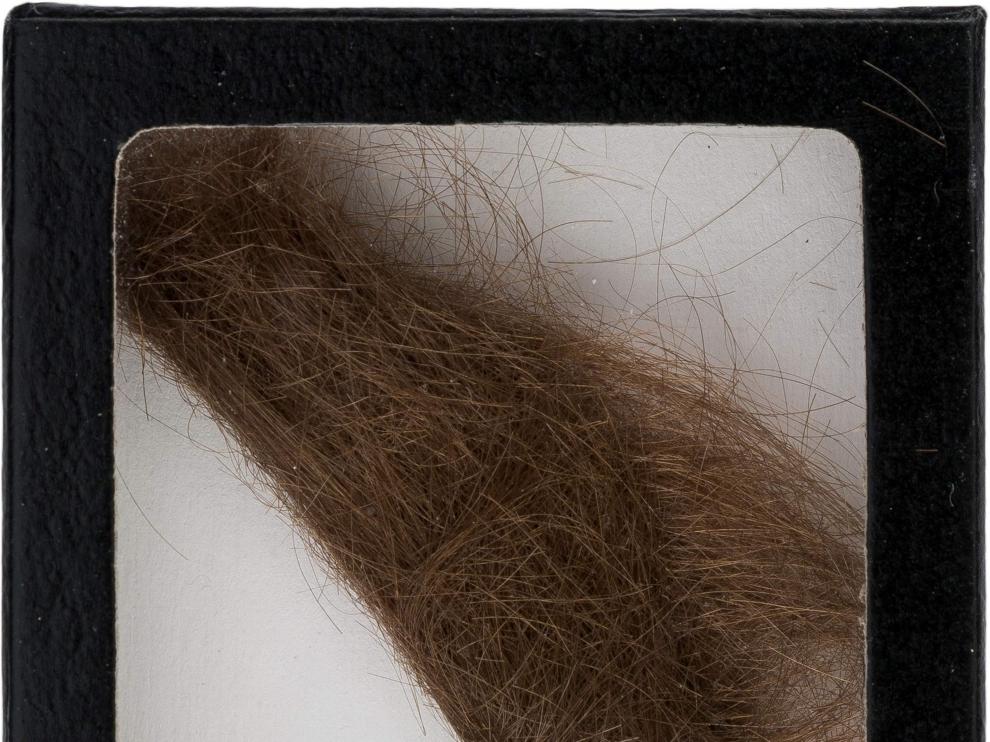 El mechón de pelo de Lennon subastado.