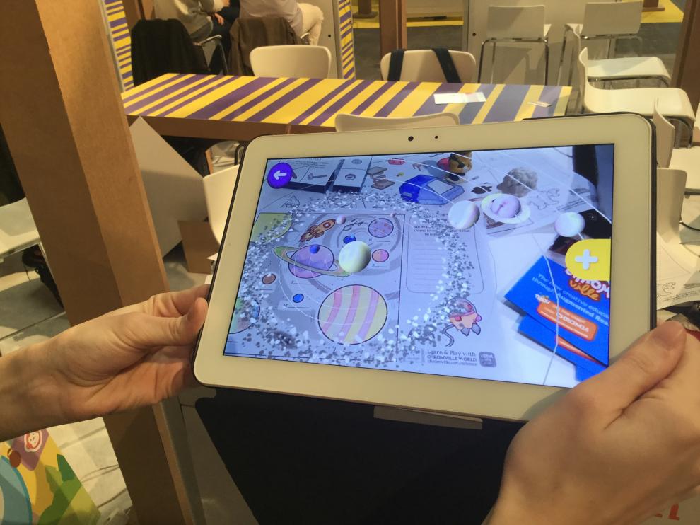 Los chicos de la aragonesa Chromville han estado en Barcelona con sus proyectos de realidad aumentada
