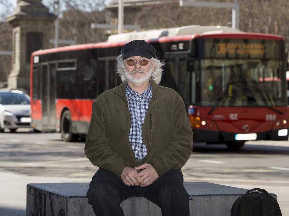 Óscar García Villares, ayer en el paseo de la Independencia.