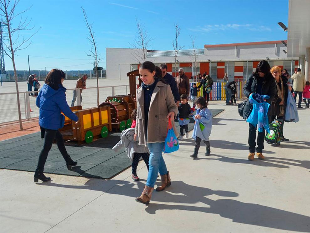 Colegio Monzón III, el único con jornada continua en Aragón.