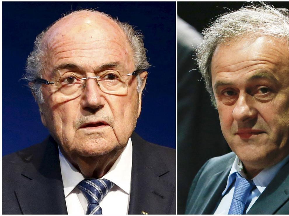 Joseph Blatter y Michel Platini.