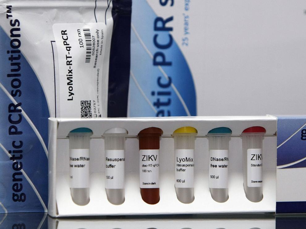 Un kit para detectar el virus zika.
