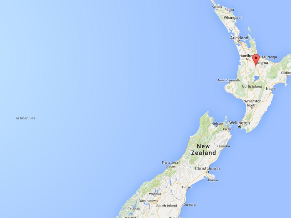 Tokoroa está ubicada a unos 180 kilómetros al sureste de Auckland.