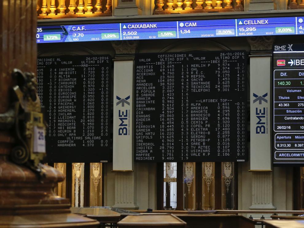 Bolsa de Madrid.