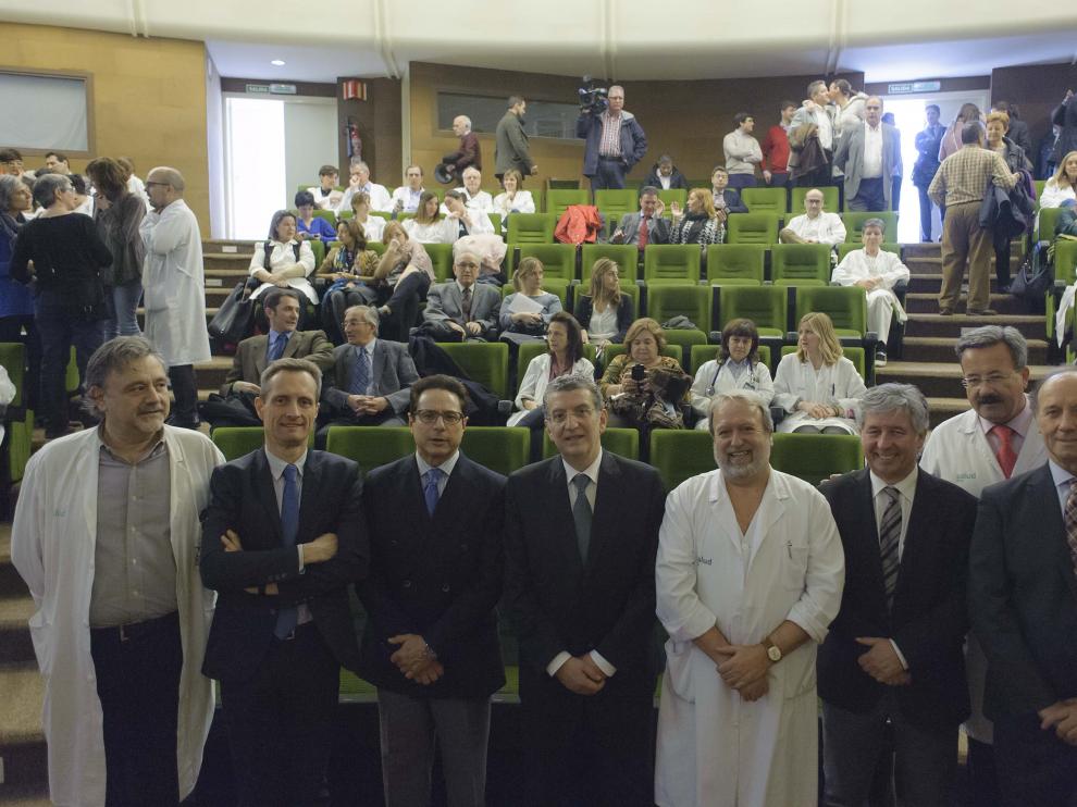 El consejero de Sanidad, Sebastián Celaya, asistió ayer a la celebración del 25 aniversario.