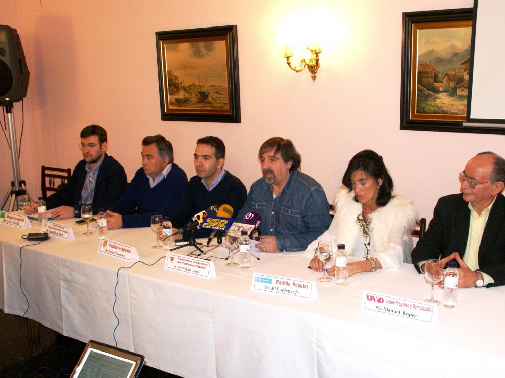 Presentación de la manifestación en Monzón