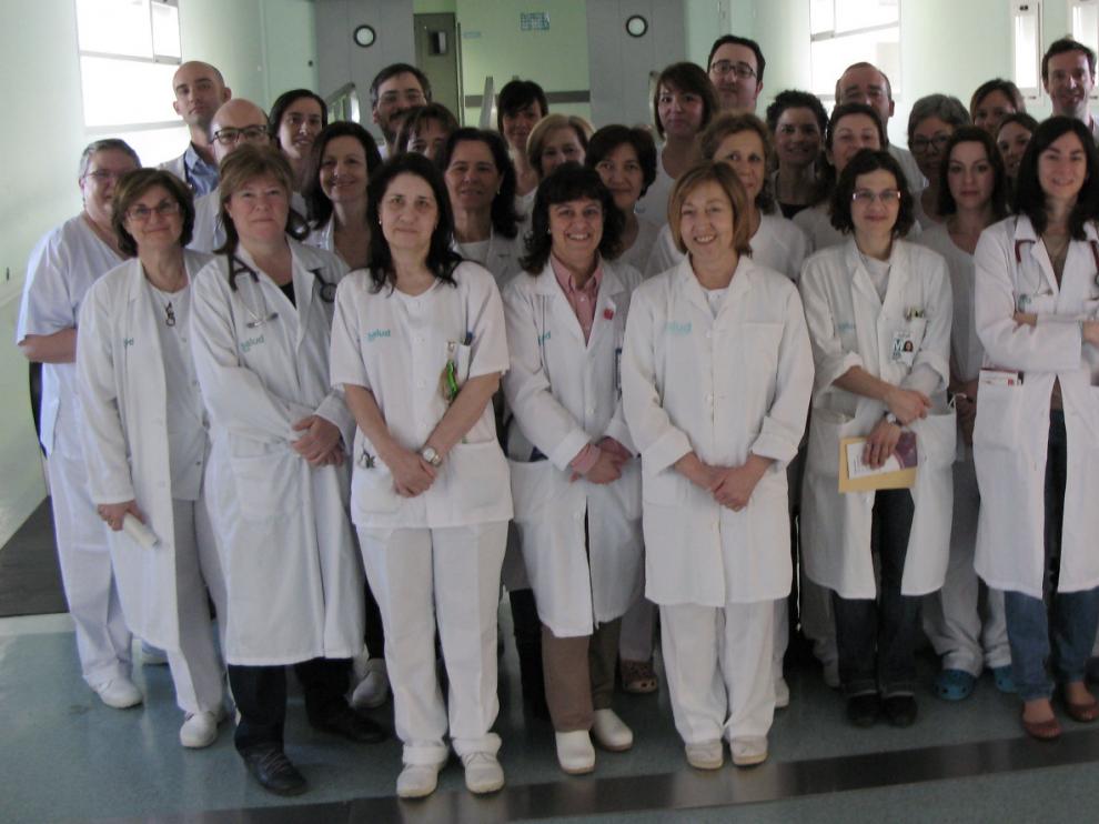 El servicio de Oncología Médica del Hospital Miguel Servet cumple 25 años. En la fotografía, el equipo de la unidad.