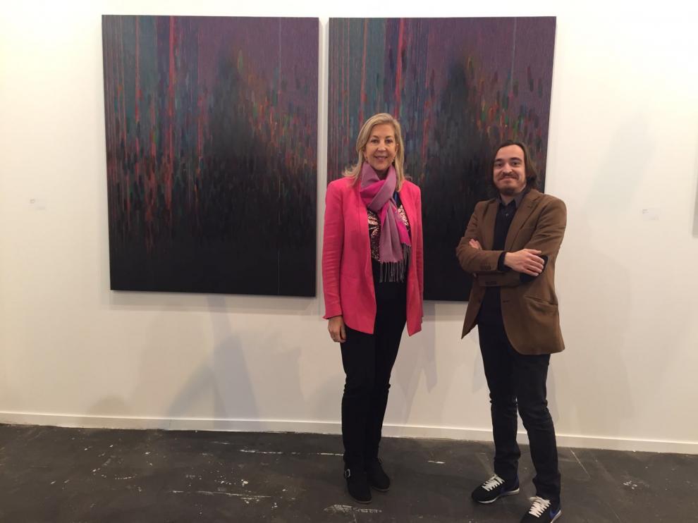 La galerista Cristina Marín y Nacho Escuín