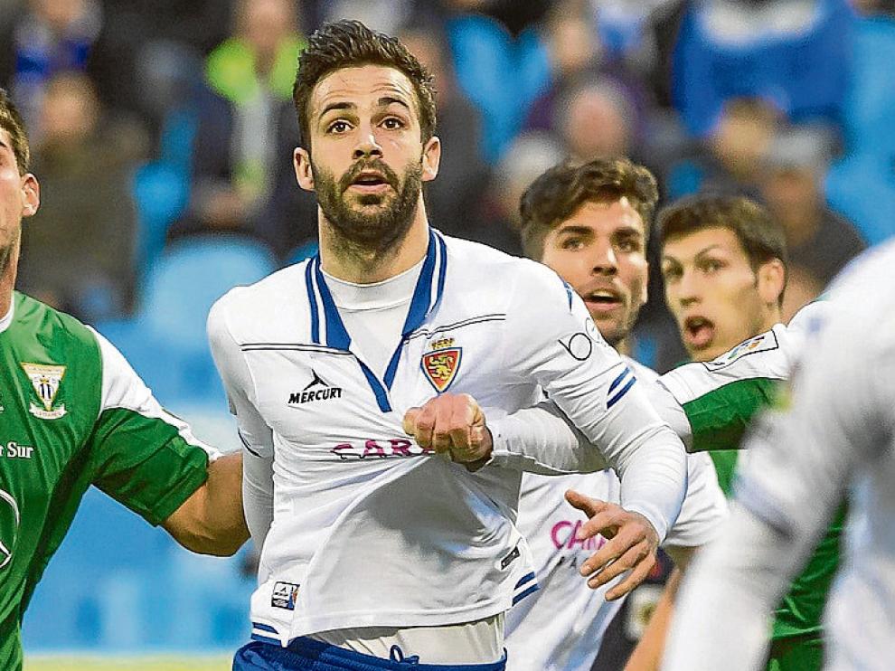 Alberto Guitián, en el partido contra el Leganés.