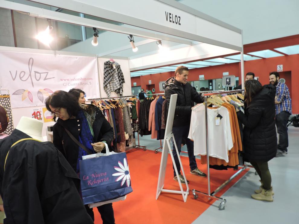 Satisfacción entre los comercios participantes en la Feria de Stocks de Huesca