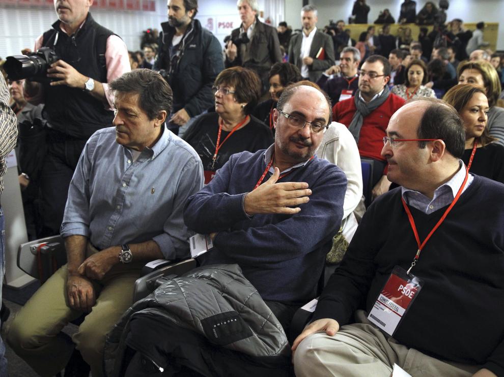 Lambán ha participado en el Comité Federal extraordinario del PSOE.