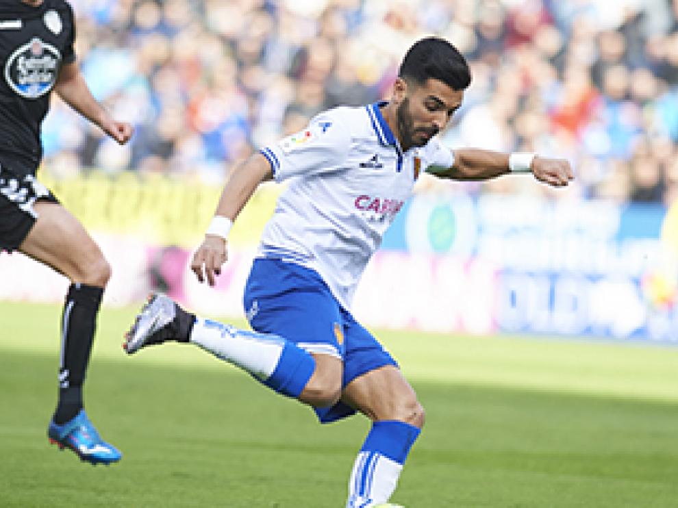 Ángel brilló en el choque ante el Lugo