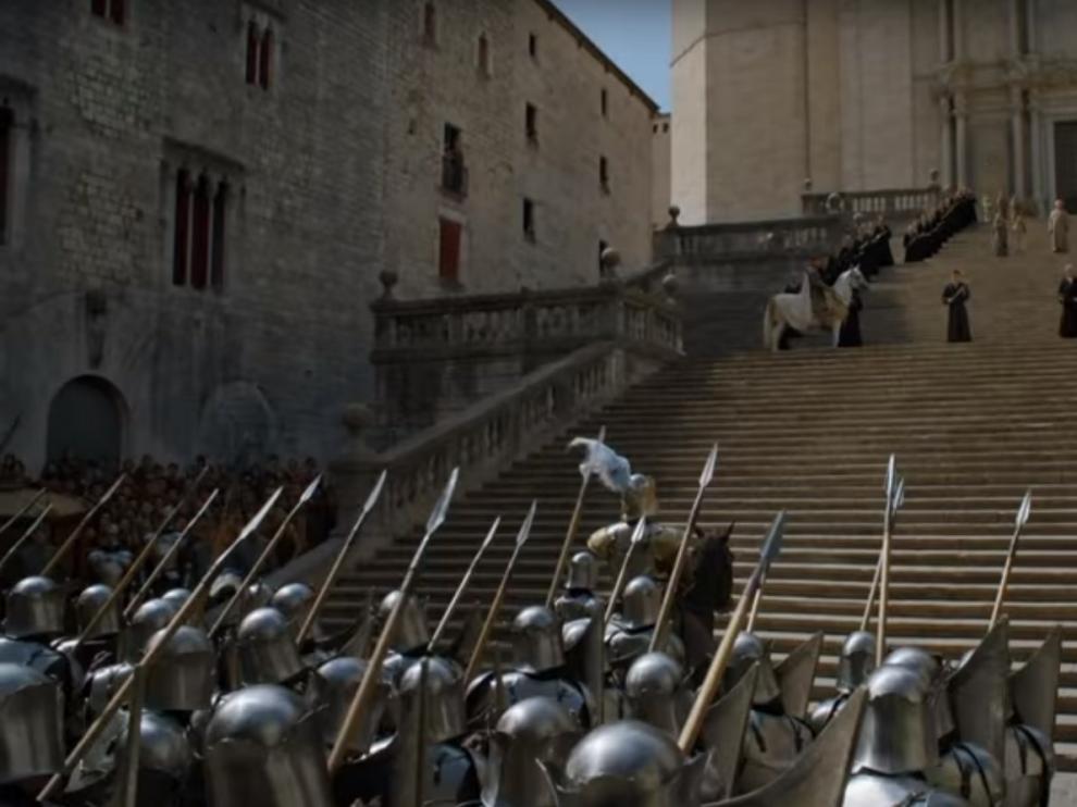 La catedral de Gerona, en 'Juego de Tronos', en el tráiler de la nueva temporada.