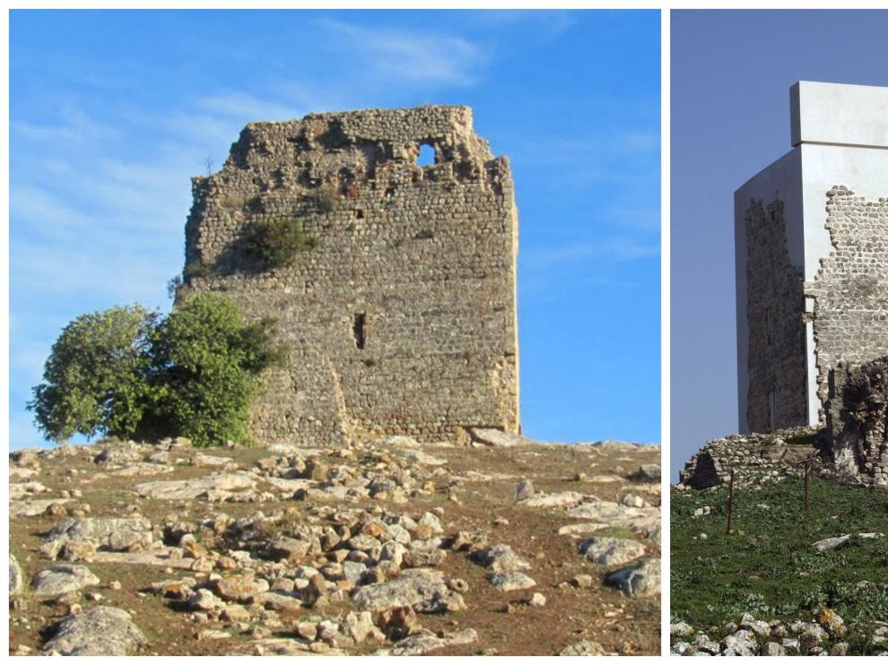 Restrauración del castillo de Matrera (antes y después)