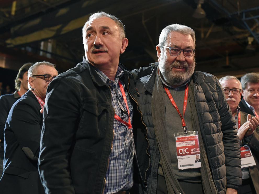 Josep María Álvarez y Cándido Méndez