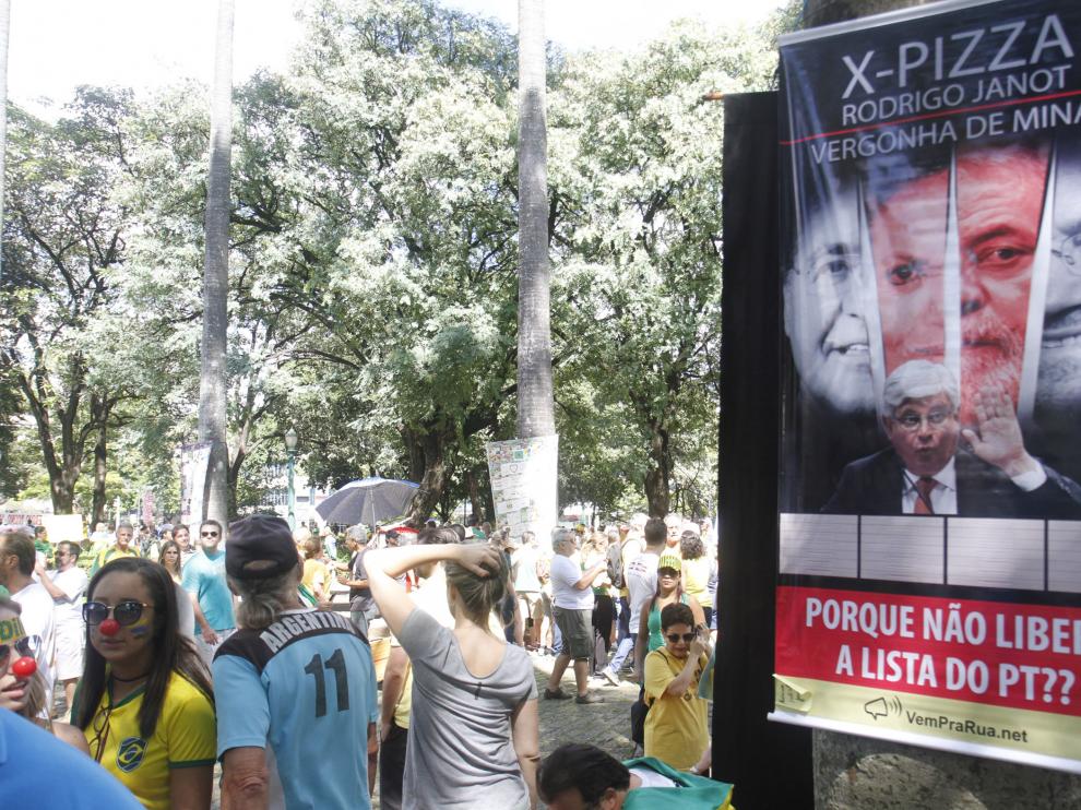 Las protestas ciudadanas se han celebrado este domingo en diferentes ciudades de Brasil.