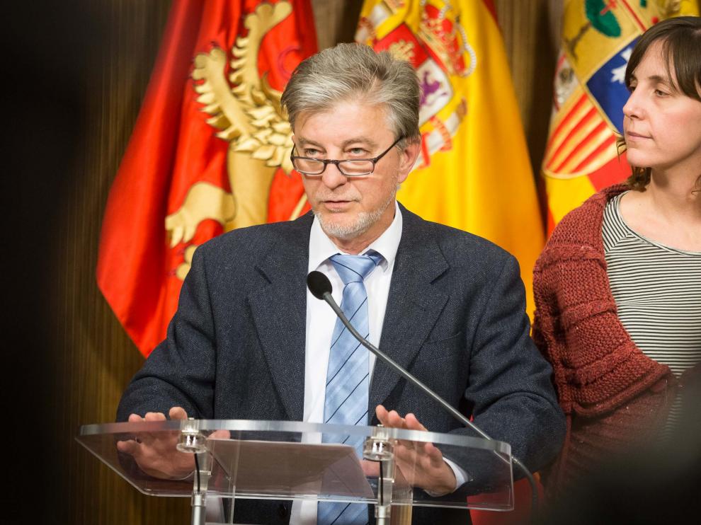El alcalde de Zaragoza, Pedro Santisteve, en una imagen de archivo