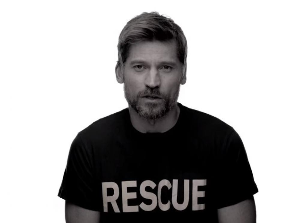 El actor de 'Juego de Tronos Nikolaj Coster-Waldau (Jaime Lannister) participa en la campaña