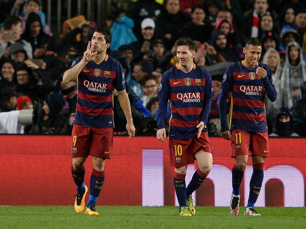 Messi, Neymar y Suarez cerraron la eliminatoria y lograron clasificar al barça para cuartos.