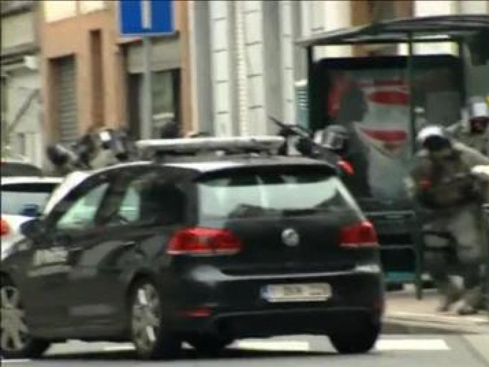 Imágenes de la detención de Salah Abdeslam en Bruselas