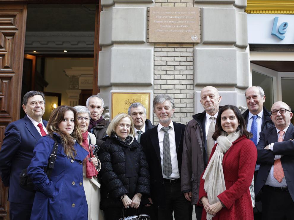 Los familiares de José Antonio Jiménez Salas y las autoridades descubrieron una placa en la casa donde nació.