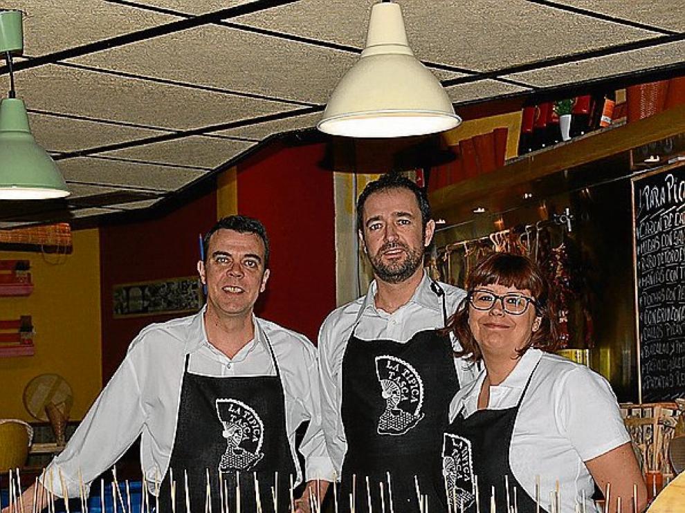 Chema Pardos, Sergio de la Orden y Eva Mª Melero.