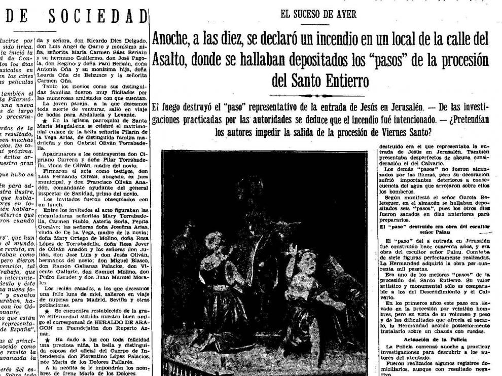 Página de HERALDO con la noticia