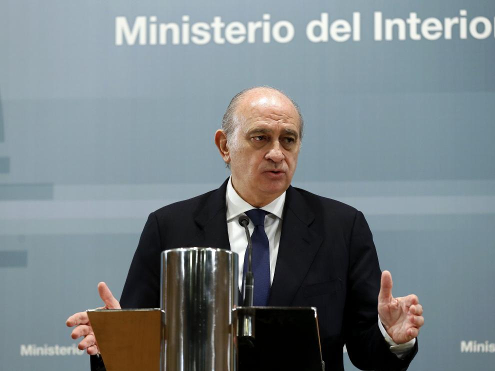 El ministro del Interior español en funciones, Jorge Fernández Díaz.