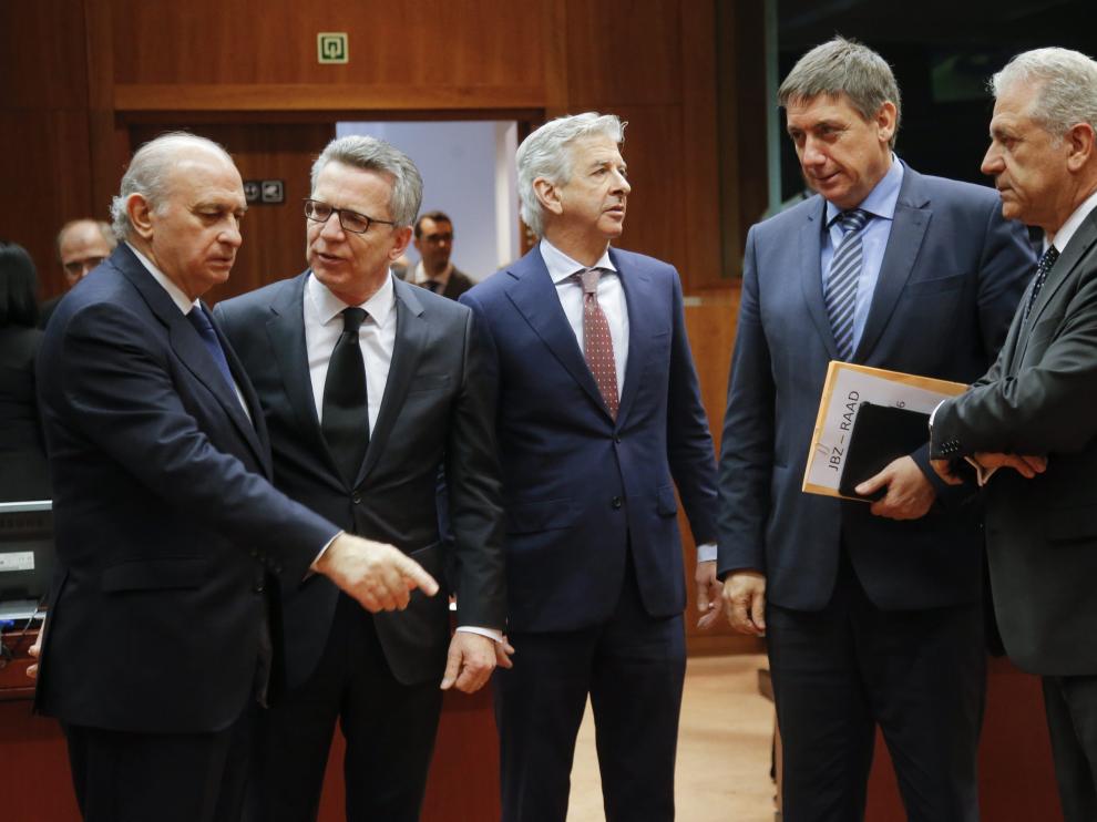 Reunión de los ministros de Interior de la Unión Europea .