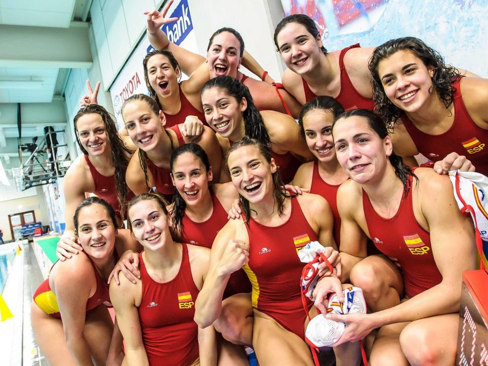 Selección española de waterpolo femenino.