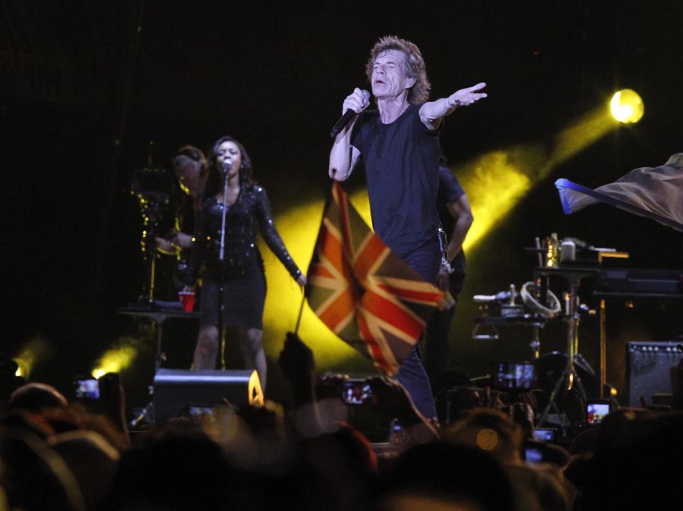 Los Rolling Stones durante su reciente concierto en La Habana.