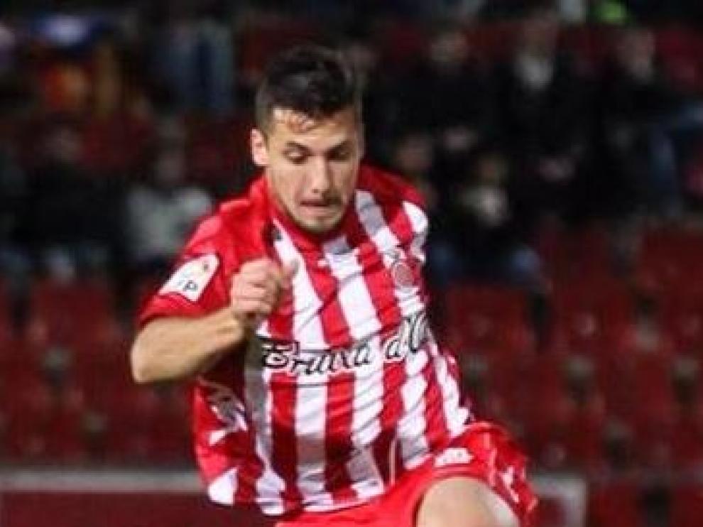 Granell, el centrocampista del Girona, en una acción del juego en un partido reciente del equipo de Montilivi.