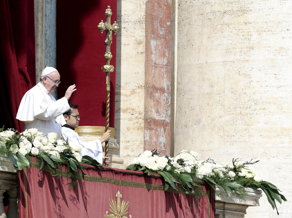 El Papa en el Domingo de Resurrección en el Vaticano, en una foto de archivo.