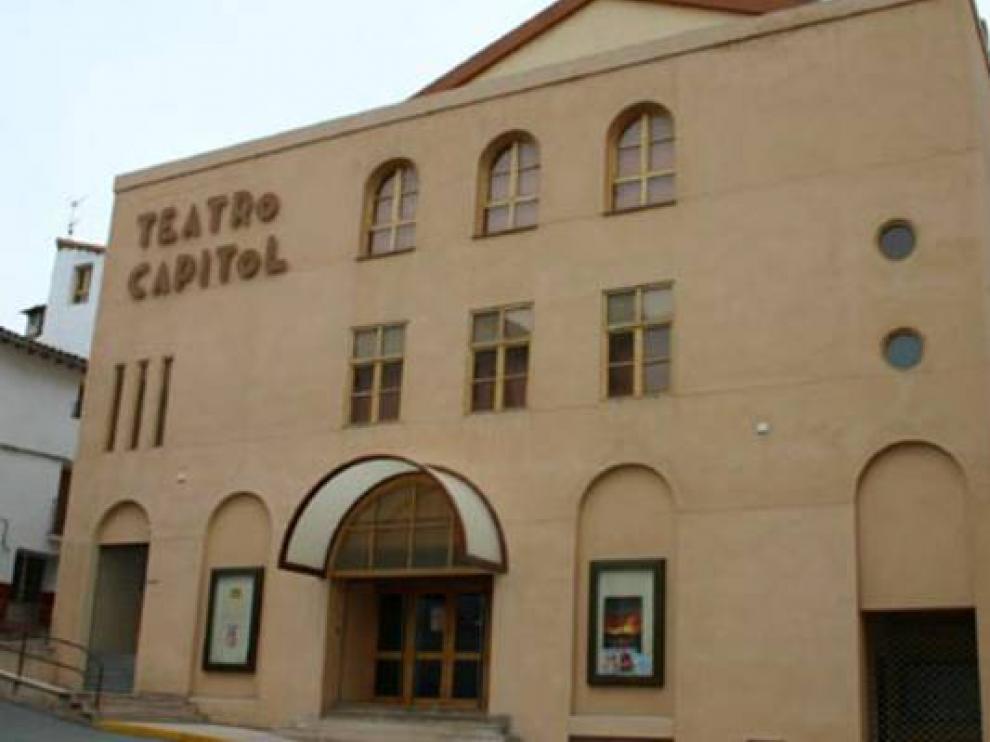 Fachada del teatro Capitol de Calatayud.