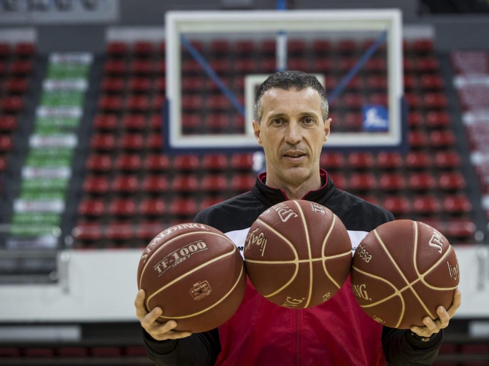 Ruiz Lorente, durante su etapa como entrenador del CAI Zaragoza